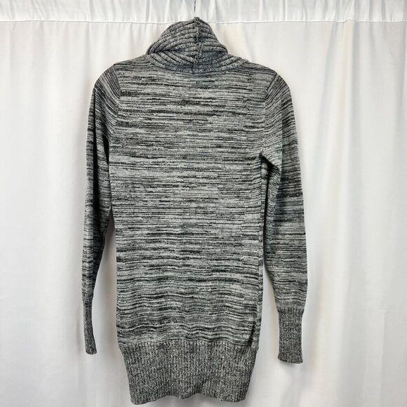 The Limited Cowl Neck Long Sleeve Pullover Tunic Sweater Gray Striped XS New - Picture 6 of 9